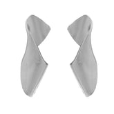 Thick Metal Sheet Curve Earrings