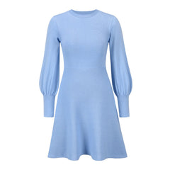 Slim Fit A-Line Knitted Dress
