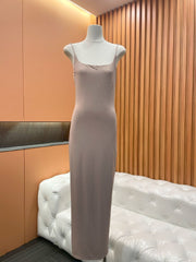 Elegant Sparkling Diamond Wrapped Maxi Dress