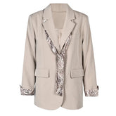 Pre Order: Big Khaki Printed Blazer