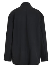 Orchid Embroidery Black Craft Suit Jacket