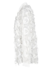 White Tassels Long Sleeve Round-Neck Top