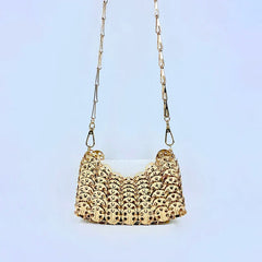 Pre Order: Bright Metal Sheet Crossbody Bag