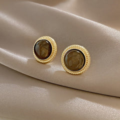 Retro Alloy Oil Drop Earrings