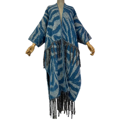 Trendy Fringe Tassel Long Cardigan - WINI