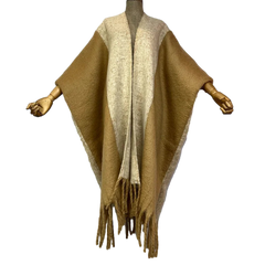 Stylish Luxury Poncho Tassels Loose Cardigan - WINI
