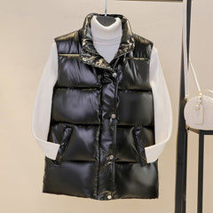 Glossy Bright Puffer Vest