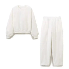 Long Sleeve Cotton Sweater + Pants Set