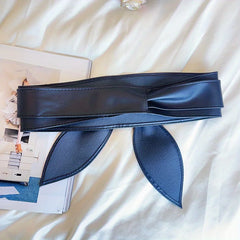 Pre Order: Bowknot PU Obi Belt