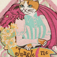 Vintage Cat Jacquard Embroidery Knitted Casual Sweater