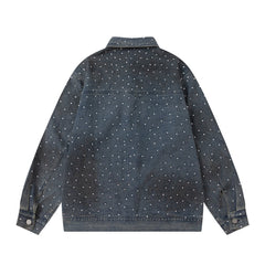 Hot Diamond Distressed Loose Denim Jacket