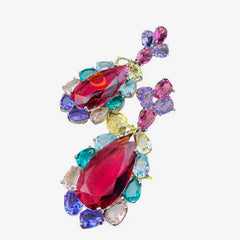 Red Cubic Zirconia Earrings