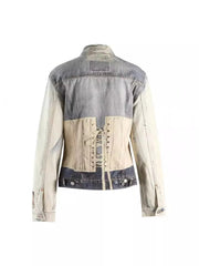 Waist Cinched Retro Denim Jacket