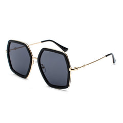 Metal Large Frame Sunglasses