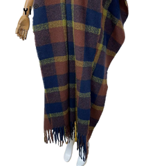 Multi Tartan Plaid Maxi Cardigan - WINI