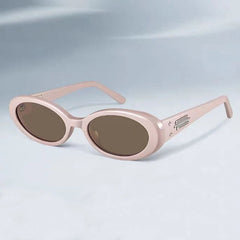 Retro Oval Panel Sunglasses