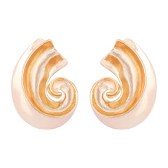 Twisted Electroplated Alloy Earrings