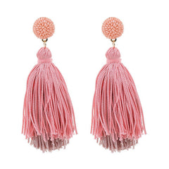 Pre Order: Bohemian Double Layered Tassel Earrings