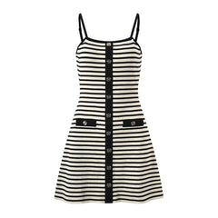 Knit Striped Camisole Dress