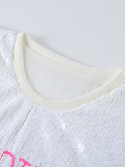 Pre Order: Birthday Queen Sequin Loose T-Shirt