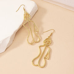Irregular Human Body Earrings