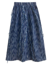 Retro Denim A-Line Skirt