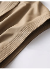 Waist Cinched Leather Sleeveless Coat