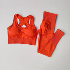 Seamless Yoga Top + Pants Set