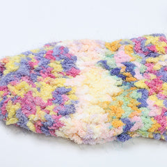 Rainbow V-Neck Long Sleeved Loose Thick Knit Cardigan