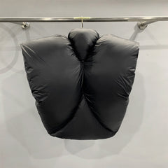 3D Cutting Thickened Short Down Vest Jacket