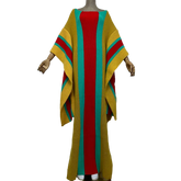 Chic Colorful Knitted Maxi Kaftan - WINI
