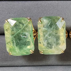 Rectangular Flourite Gemstone Ring