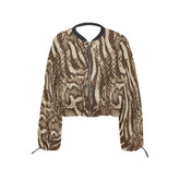 Dembe Brown Cropped Jacket