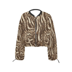 Dembe Brown Cropped Jacket