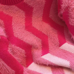 Wavy Striped Soft Loose Knitted Sweater