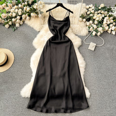 Satin French Style Camisole Dress