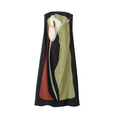 Pre Order: Avocado Printed Strapless Dress