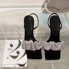 Rhinestone Bling Stiletto Sandals