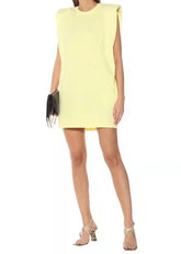 Casual Commuter Shoulder Pad Dress