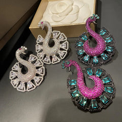 Retro Baroque Peacock Earrings