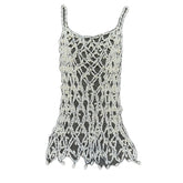 Handmade Beaded Diamond Hollow Out Dress