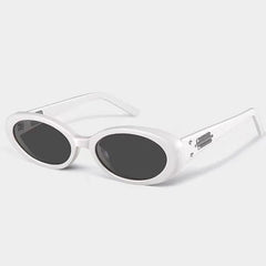 Retro Oval Panel Sunglasses