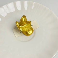 Exaggerated Irregular Index Finger Ring