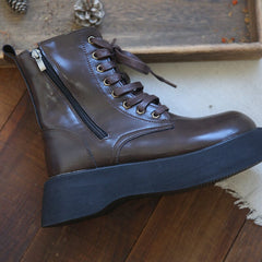 Women Retro Furred Winter Furred Platform Boots