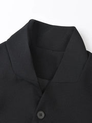 Orchid Embroidery Black Craft Suit Jacket