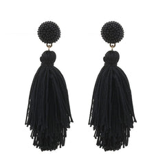 Pre Order: Bohemian Double Layered Tassel Earrings