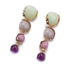 Geometric Resin Pendant Earrings