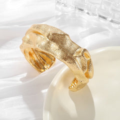 Exaggerated Irregular Surface Bracelet