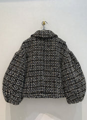 Retro Wool Puff Sleeve Jacket