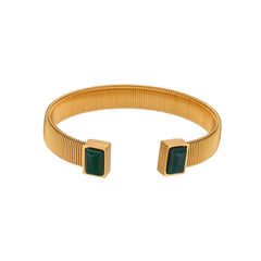 Striped Open Bracelet